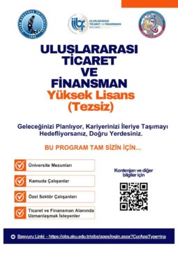 Uluslararası Ticaret ve Finansman Tezsiz Yüksek Lisans Programı