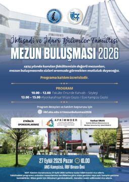İİBF Mezun Buluşması 2026’ya Tüm Mezunlarımız Davetlidir.